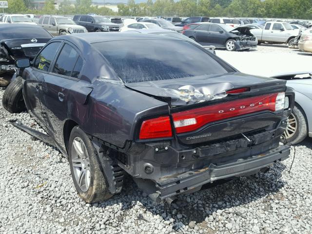 2C3CDXAT7EH207706 - 2014 DODGE CHARGER PO CHARCOAL photo 3