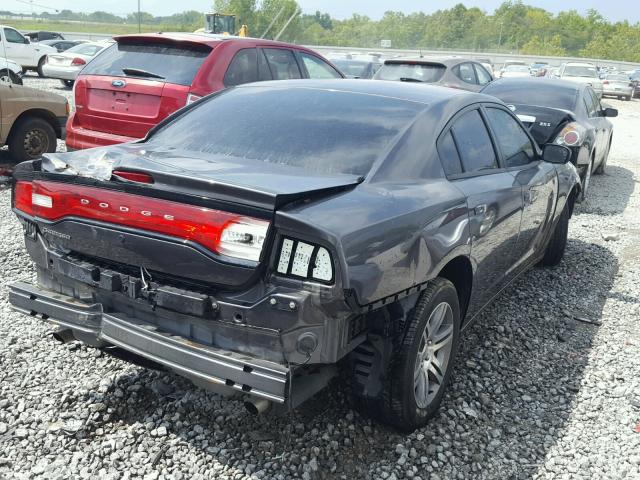 2C3CDXAT7EH207706 - 2014 DODGE CHARGER PO CHARCOAL photo 4