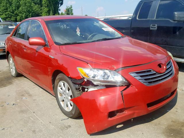 4T1BB46K08U051940 - 2008 TOYOTA CAMRY HYBR MAROON photo 1