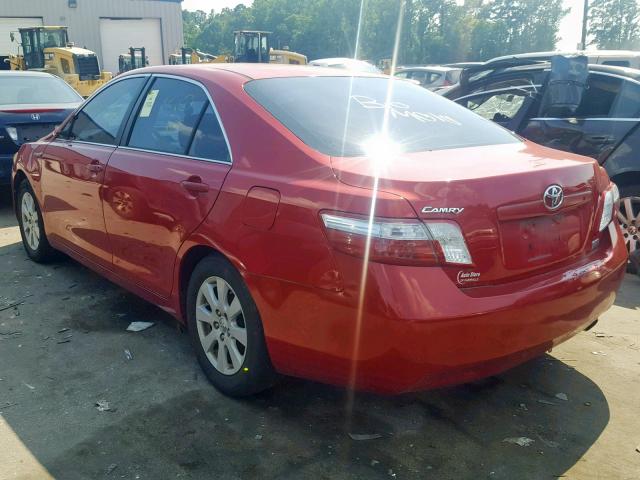 4T1BB46K08U051940 - 2008 TOYOTA CAMRY HYBR MAROON photo 3