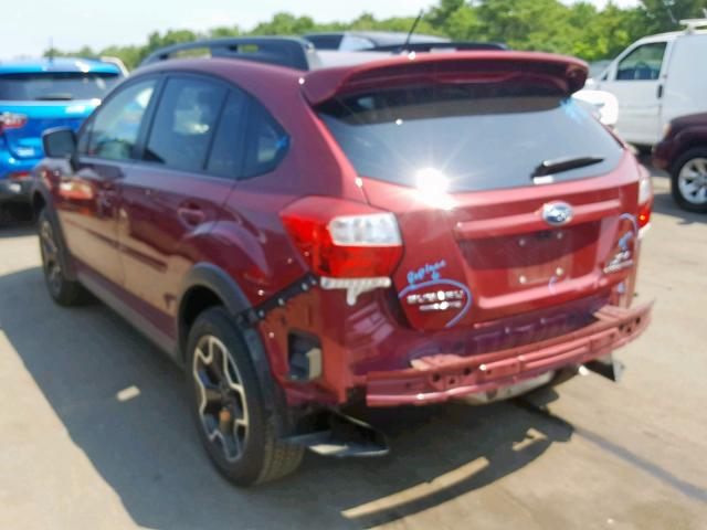 JF2GPACC6E8308774 - 2014 SUBARU XV CROSSTR RED photo 3