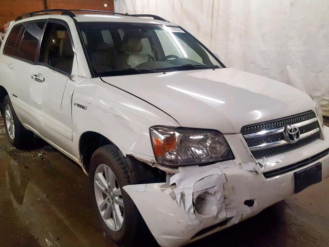 JTEEW21A070047431 - 2007 TOYOTA HIGHLANDER WHITE photo 9