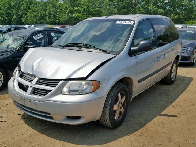 1D4GP45R16B536836 - 2006 DODGE CARAVAN SX SILVER photo 2