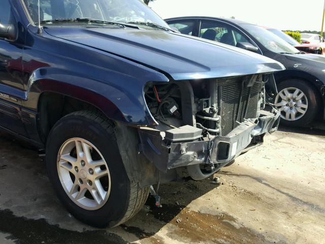 1J4GX48S94C233302 - 2004 JEEP GRAND CHER BLUE photo 9