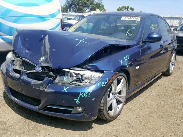 WBAPM5C54BE576121 - 2011 BMW 335 I BLUE photo 2