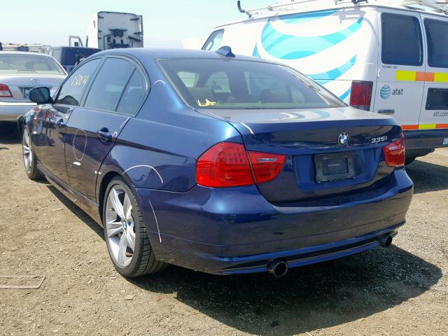 WBAPM5C54BE576121 - 2011 BMW 335 I BLUE photo 3