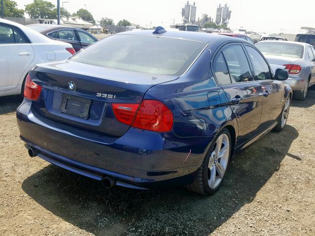 WBAPM5C54BE576121 - 2011 BMW 335 I BLUE photo 4