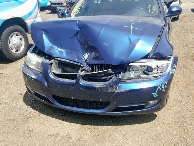 WBAPM5C54BE576121 - 2011 BMW 335 I BLUE photo 9