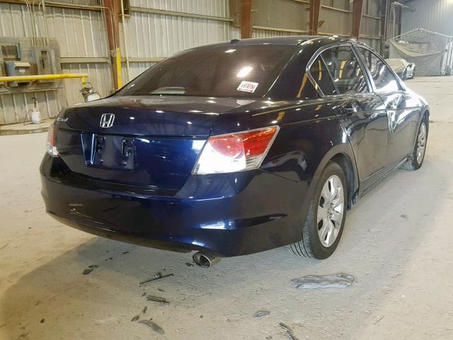 1HGCP26828A047331 - 2008 HONDA ACCORD EXL BLUE photo 4