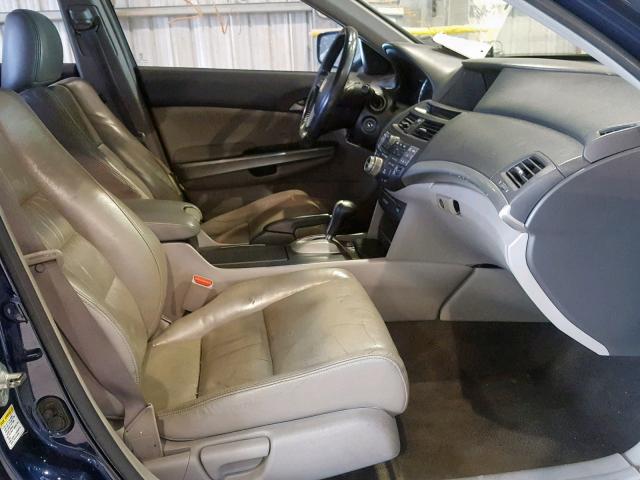 1HGCP26828A047331 - 2008 HONDA ACCORD EXL BLUE photo 5