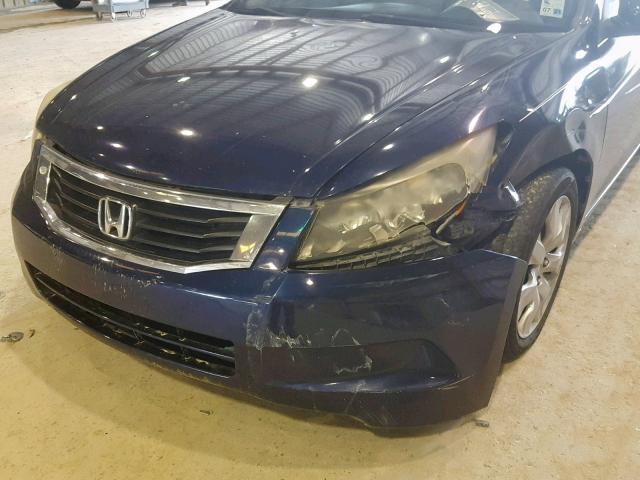 1HGCP26828A047331 - 2008 HONDA ACCORD EXL BLUE photo 9