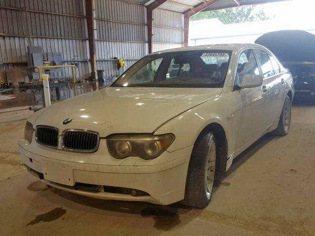 WBAGL63443DP61437 - 2003 BMW 745 I WHITE photo 2