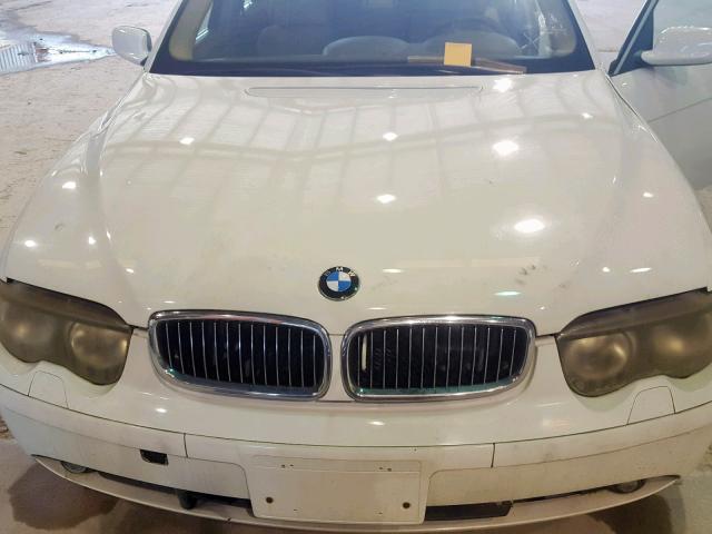 WBAGL63443DP61437 - 2003 BMW 745 I WHITE photo 7