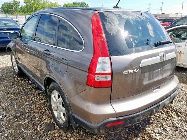 5J6RE487X9L025673 - 2009 HONDA CR-V EXL BROWN photo 3