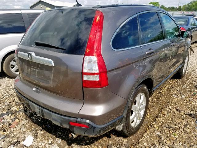 5J6RE487X9L025673 - 2009 HONDA CR-V EXL BROWN photo 4