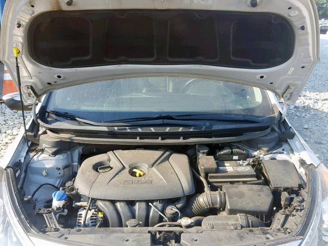 KNAFZ4A82F5263093 - 2015 KIA FORTE EX SILVER photo 7