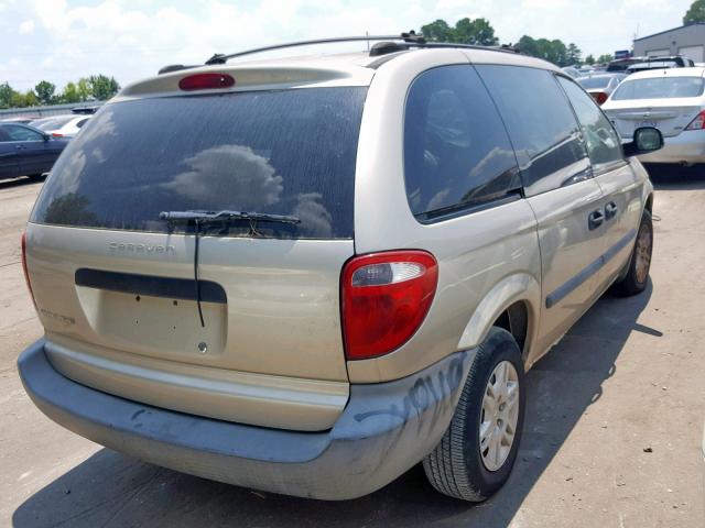 1D4GP25BX5B217005 - 2005 DODGE CARAVAN SE GREEN photo 4