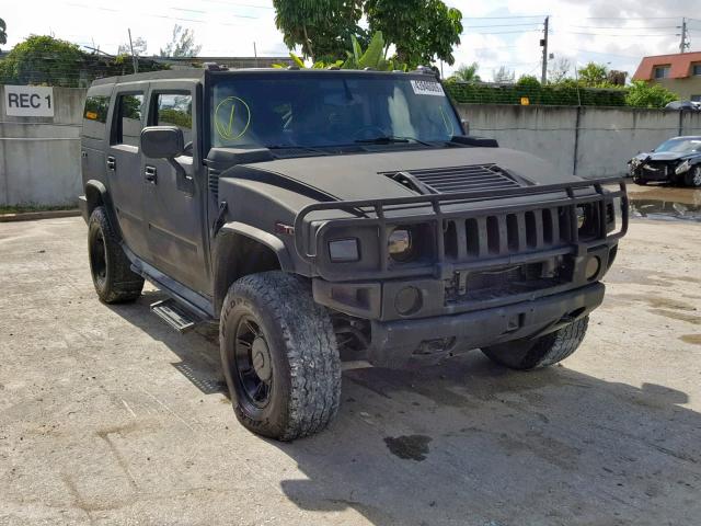 5GRGN23UX3H140510 - 2003 HUMMER H2 BLACK photo 1