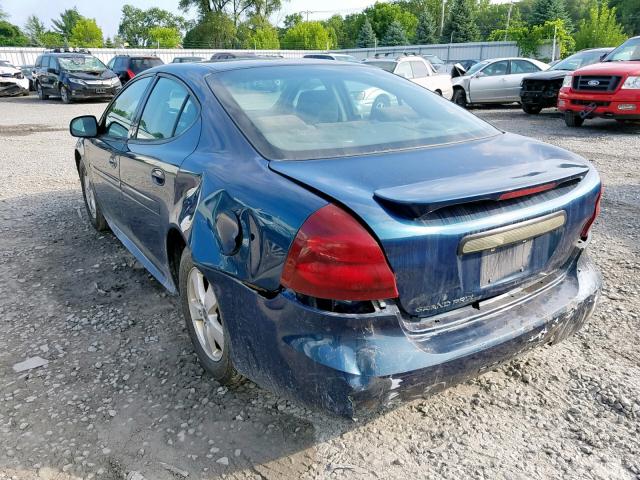 2G2WP552061152262 - 2006 PONTIAC GRAND PRIX BLUE photo 3