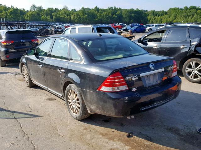 1MEHM43107G601945 - 2007 MERCURY MONTEGO PR შავი ფოტო 3