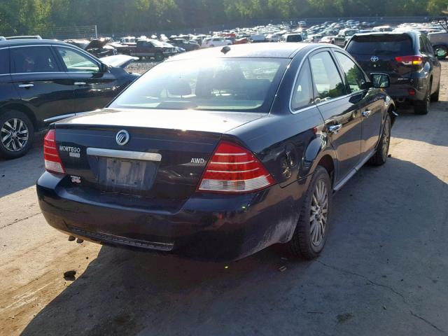 1MEHM43107G601945 - 2007 MERCURY MONTEGO PR შავი ფოტო 4