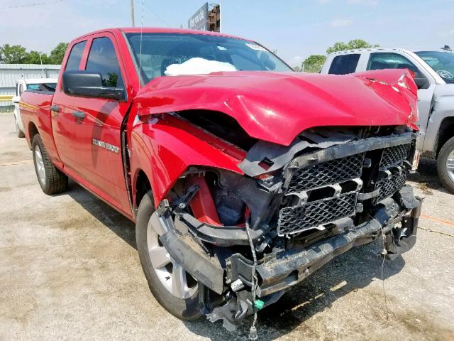 1C6RD6FT5CS183735 - 2012 DODGE RAM 1500 S RED photo 1