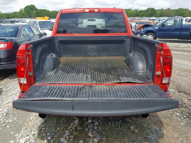 1C6RD6FT5CS183735 - 2012 DODGE RAM 1500 S RED photo 6