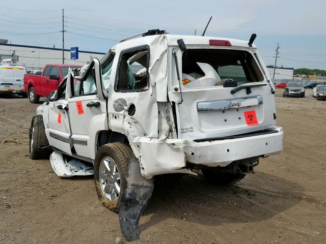 1J4PN5GKXAW103360 - 2010 JEEP LIBERTY LI WHITE photo 3