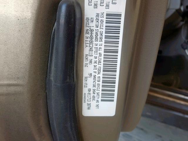 1J8HH48N96C248119 - 2006 JEEP COMMANDER წითელი ფოტო 10