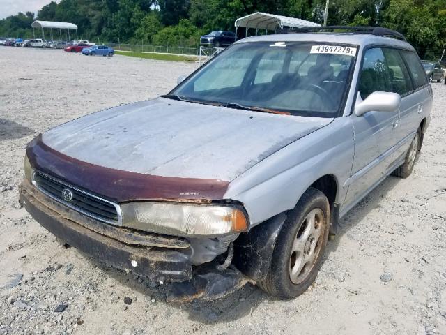 4S3BK6658T7318856 - 1996 SUBARU LEGACY LSI SILVER photo 2