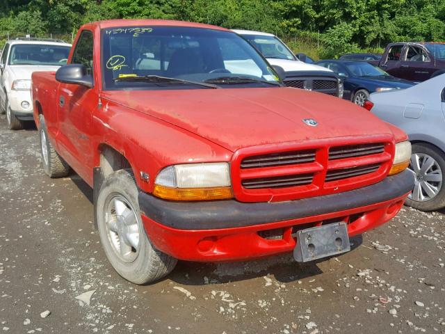 1B7FL26X3XS142231 - 1999 DODGE DAKOTA RED photo 1