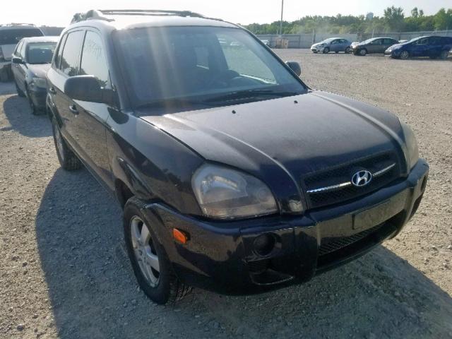 KM8JM12B56U339623 - 2006 HYUNDAI TUCSON GL BLACK photo 1