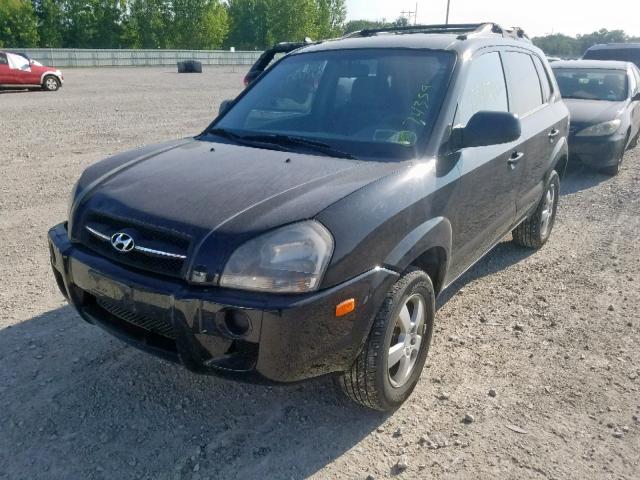 KM8JM12B56U339623 - 2006 HYUNDAI TUCSON GL BLACK photo 2