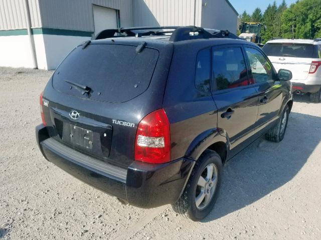 KM8JM12B56U339623 - 2006 HYUNDAI TUCSON GL BLACK photo 4