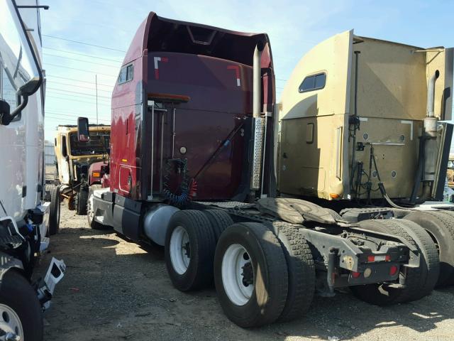 1XKADB9X4SJ634711 - 1995 KENWORTH CONSTRUCTI MAROON photo 3