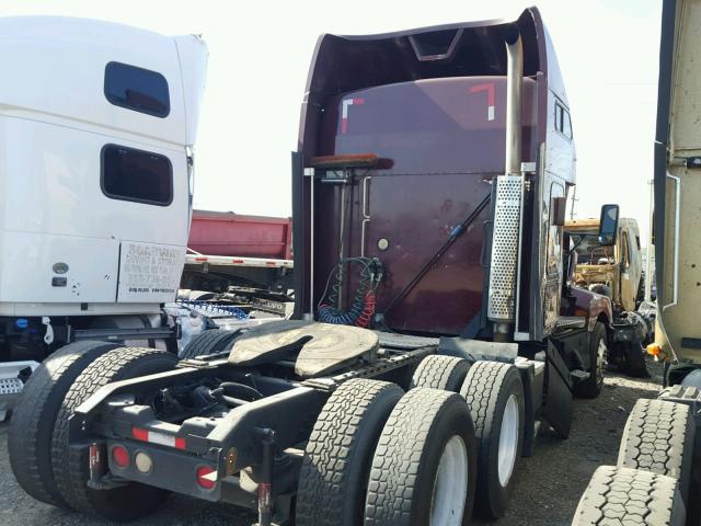 1XKADB9X4SJ634711 - 1995 KENWORTH CONSTRUCTI MAROON photo 4