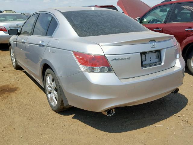 1HGCP36858A053548 - 2008 HONDA ACCORD EXL SILVER photo 3