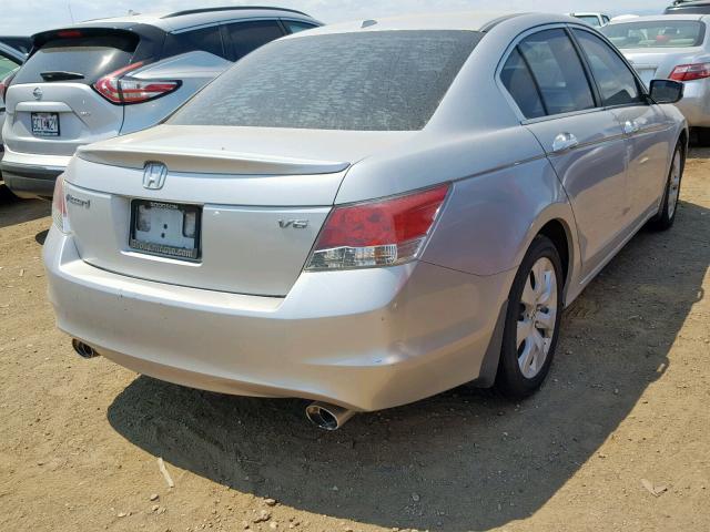 1HGCP36858A053548 - 2008 HONDA ACCORD EXL SILVER photo 4