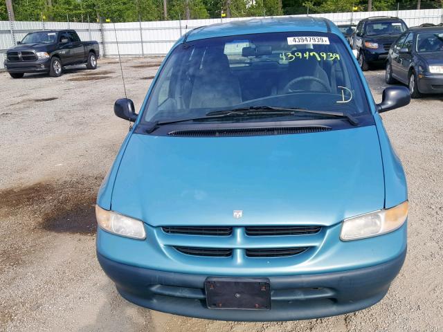 2B4FP25B6WR718434 - 1998 DODGE CARAVAN BLUE photo 9