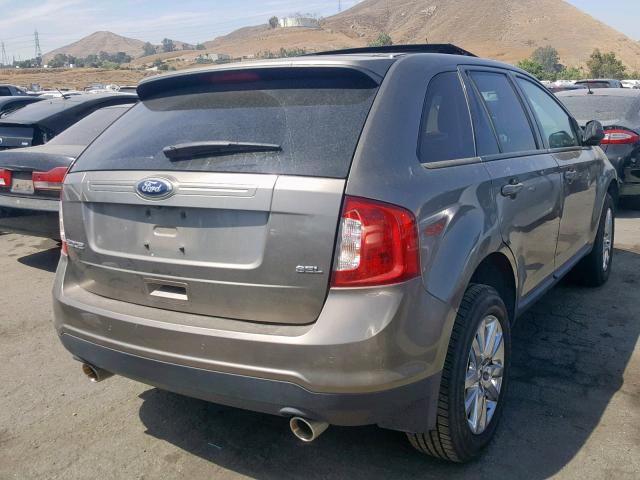 2FMDK3JC0DBA37023 - 2013 FORD EDGE SEL BROWN photo 4