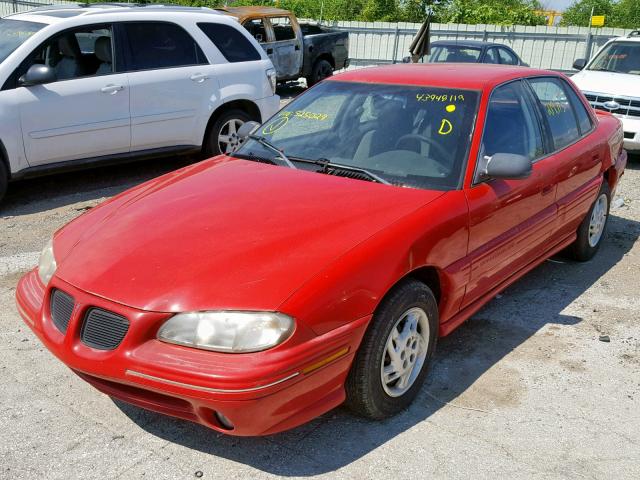 1G2NE52T4WM525029 - 1998 PONTIAC GRAND AM S RED photo 2