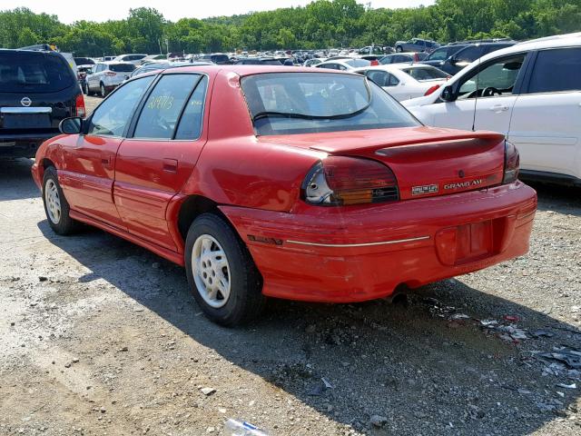 1G2NE52T4WM525029 - 1998 PONTIAC GRAND AM S RED photo 3