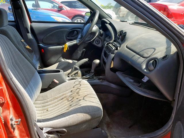 1G2NE52T4WM525029 - 1998 PONTIAC GRAND AM S RED photo 5