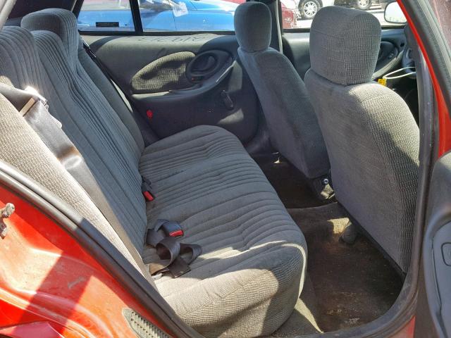 1G2NE52T4WM525029 - 1998 PONTIAC GRAND AM S RED photo 6