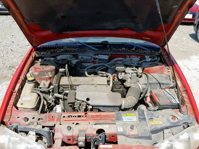 1G2NE52T4WM525029 - 1998 PONTIAC GRAND AM S RED photo 7
