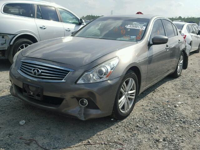 JN1CV6AP8DM301436 - 2013 INFINITI G37 BASE GRAY photo 2