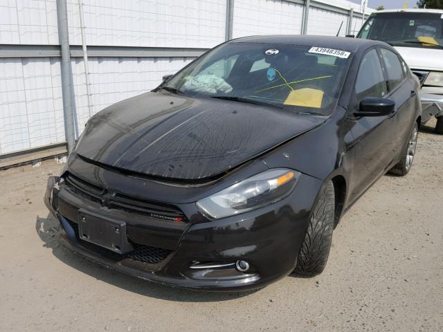 1C3CDFBB8FD266648 - 2015 DODGE DART SXT BLACK photo 2