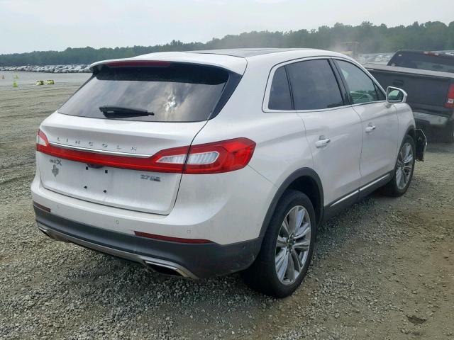 2LMTJ8LP8GBL52799 - 2016 LINCOLN MKX RESERV WHITE photo 4