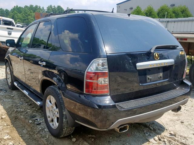 2HNYD18936H522619 - 2006 ACURA MDX TOURIN BLACK photo 3