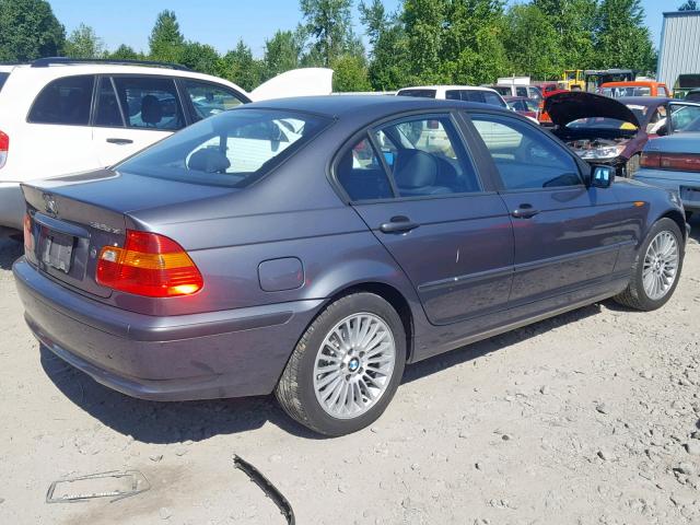 WBAEU33422PF70117 - 2002 BMW 325 XI GRAY photo 4